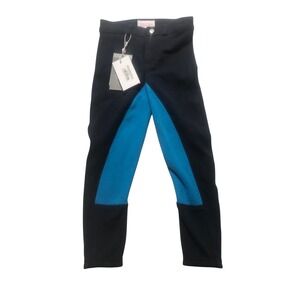 Horze Kids Active Silicone Grip Full Seat Breeches Navy Blue XS 
EU 120 NWT